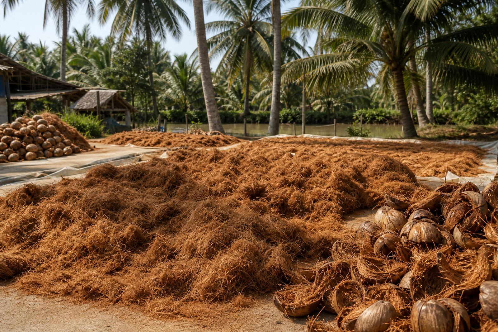 Coconut production in the Mekong Delta, Vietnam